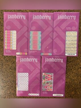 Set of 5 Brand New Jamberry Nail Wraps